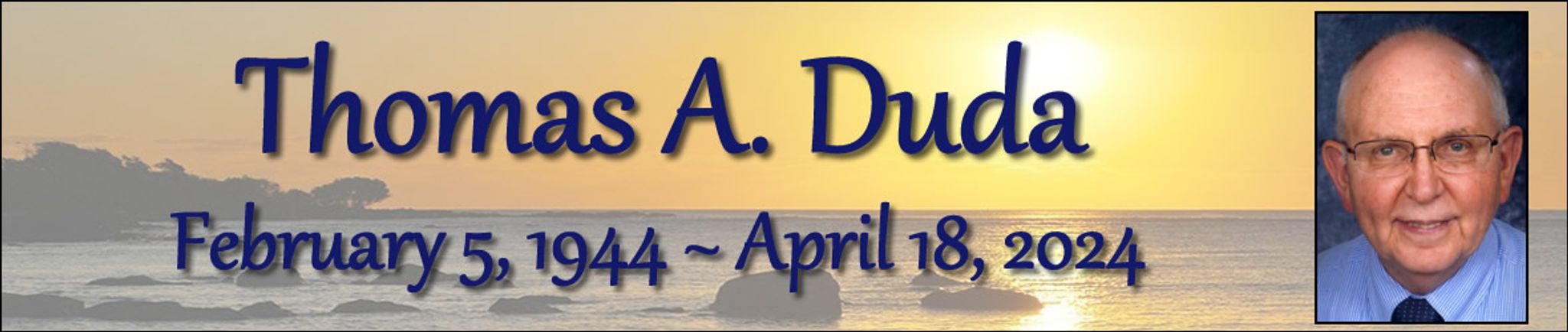 Cover photo for Thomas Duda's Obituary
