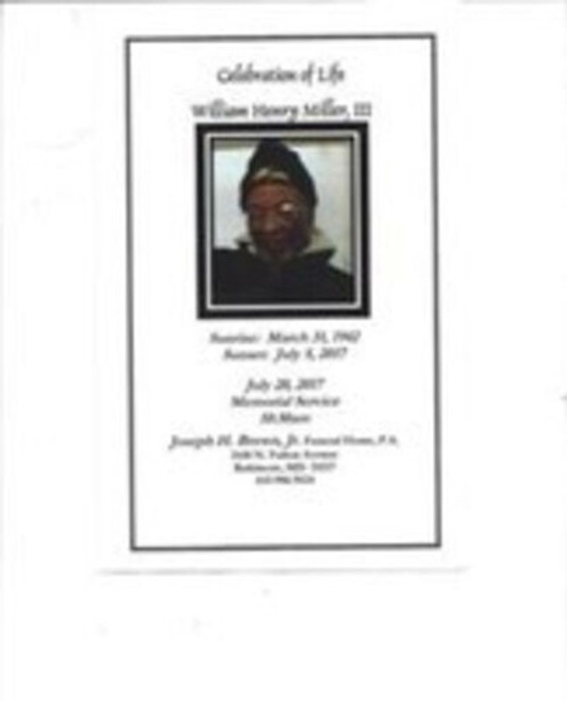 William H. Miller, Iii