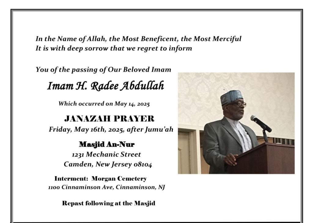 Imam H. Radee Abdullah Profile Photo
