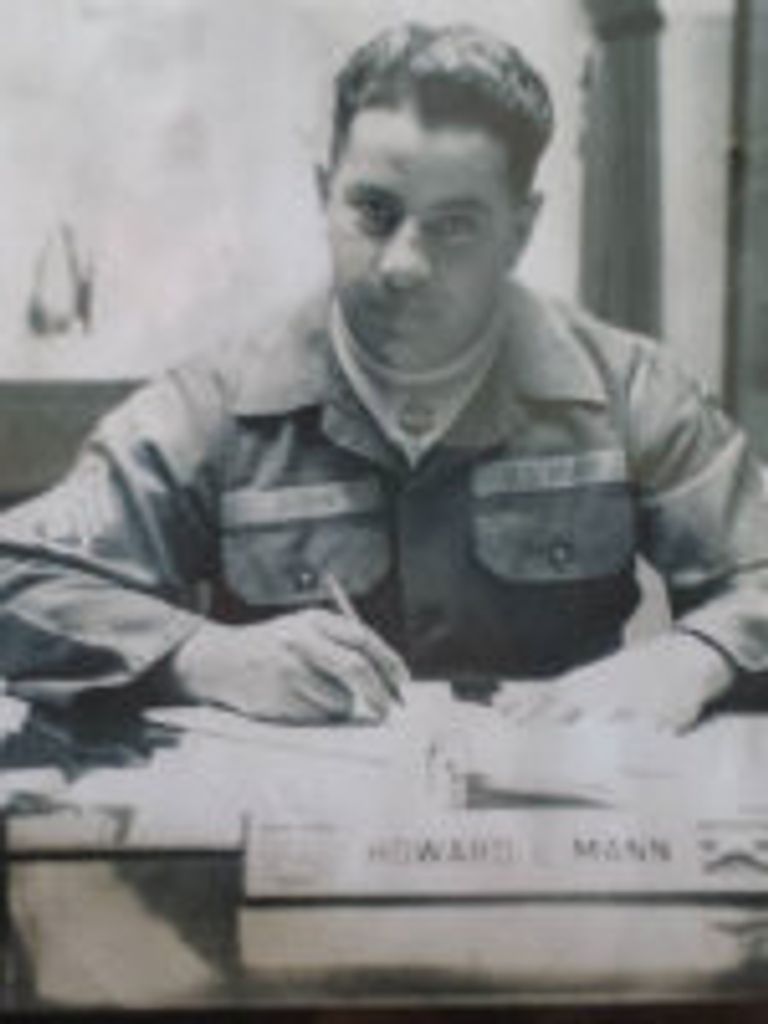 1St Sgt Howard L. Mann Army Retired)