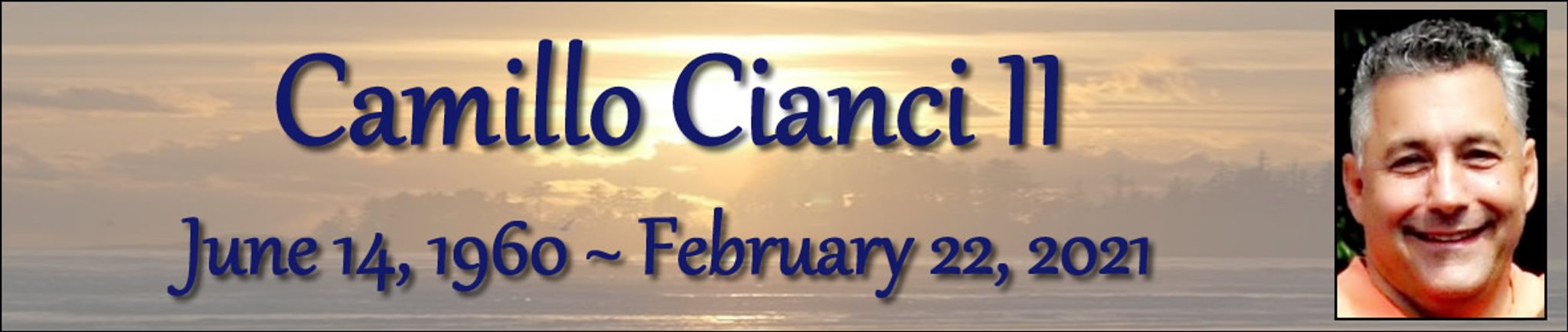 Cover photo for Camillo Cianci's Obituary