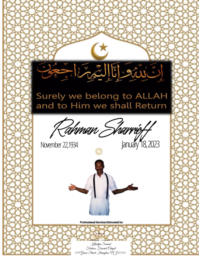 Rahman Sharrieff Profile Photo