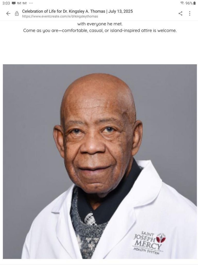 Dr Kingsley Archer Thomas Profile Photo