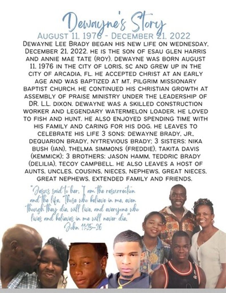 Dewayne Lee Brady Profile Photo
