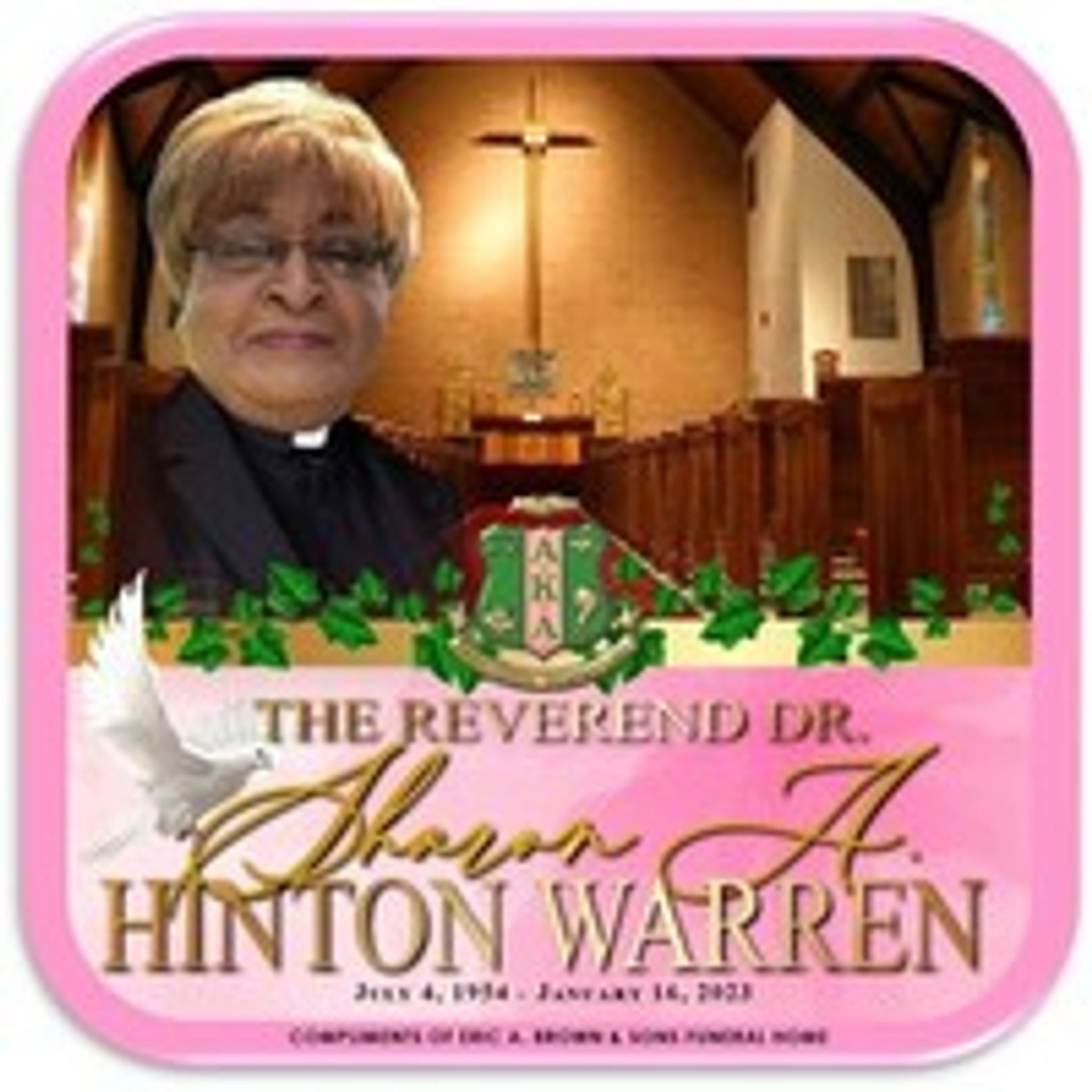 Cover for Rev. Dr. Sharon A. Hinton Warren's Obituary