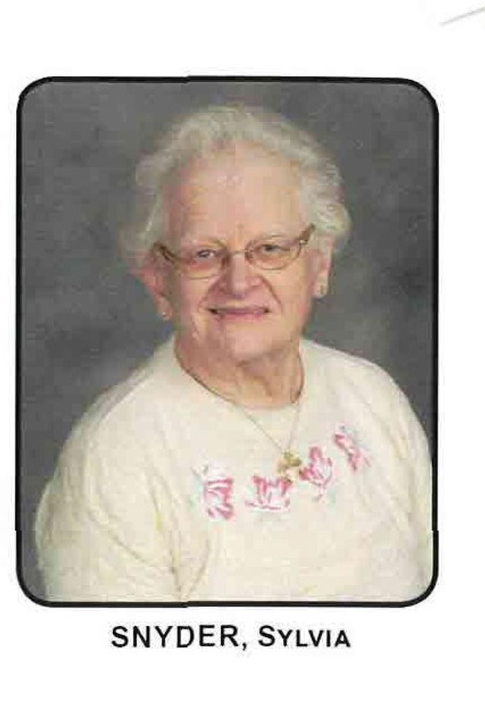 Sylvia R. (Kraatz)  Snyder