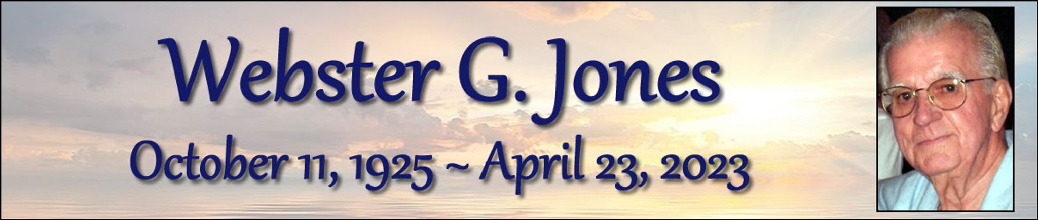 Cover photo for Webster Jones's Obituary