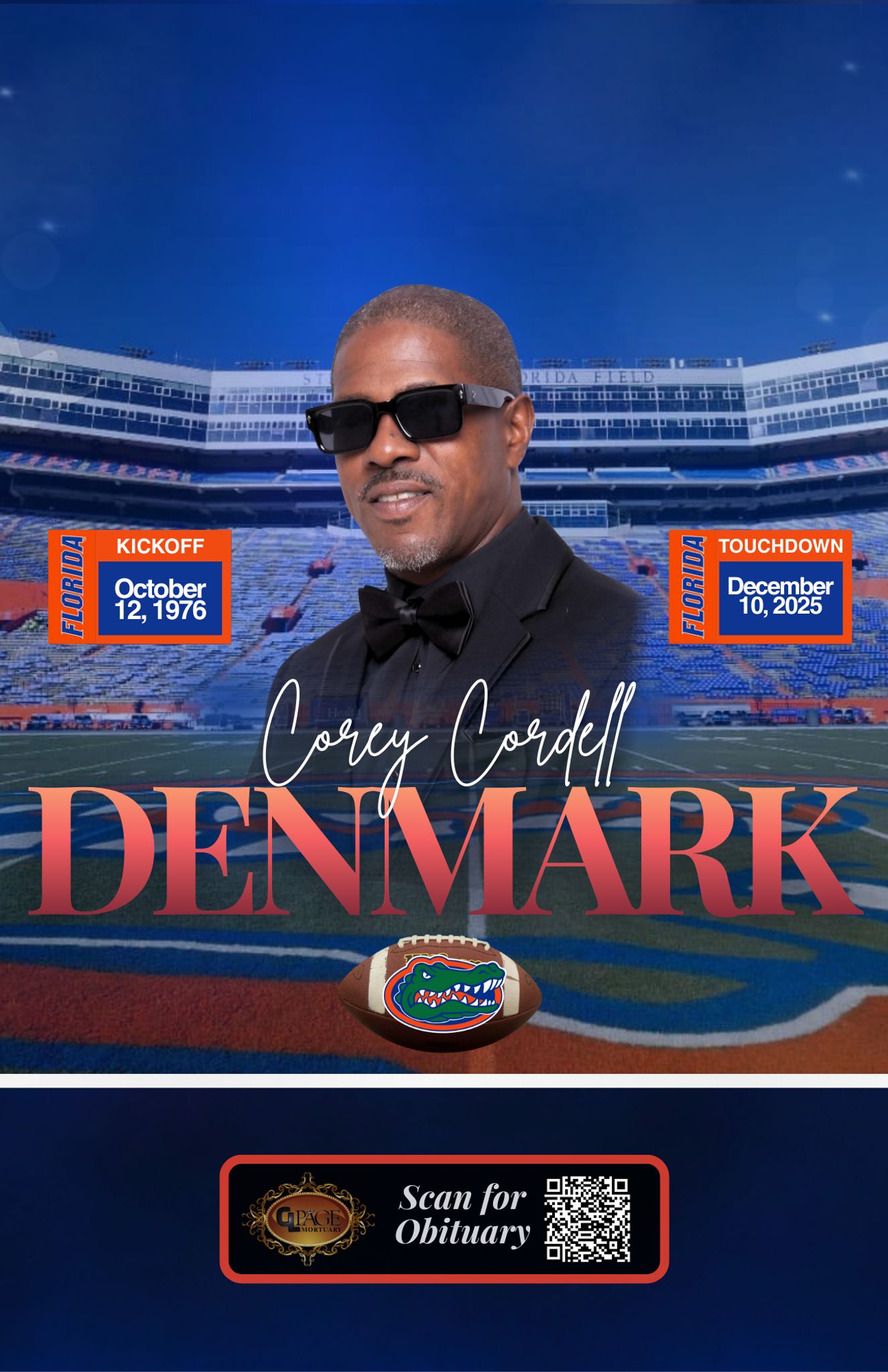 Corey Cordell Denmark Obituary December 10, 2025 - C L Page Mortuary