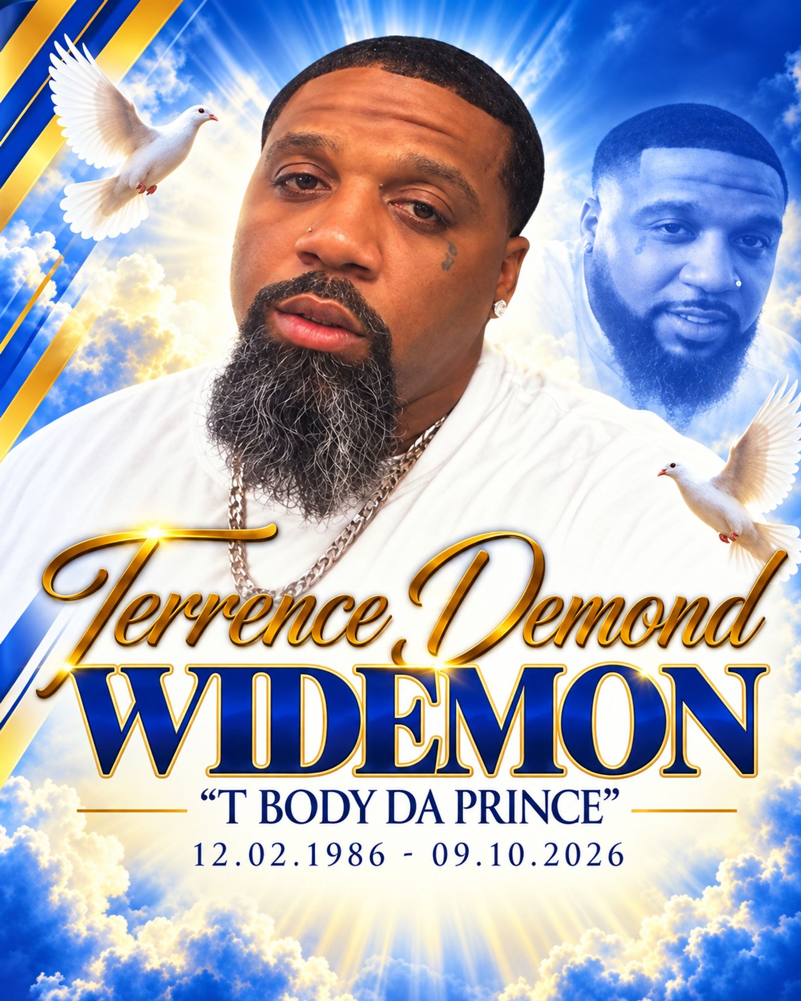 Cover for Terrence Demond Widemon's Obituary