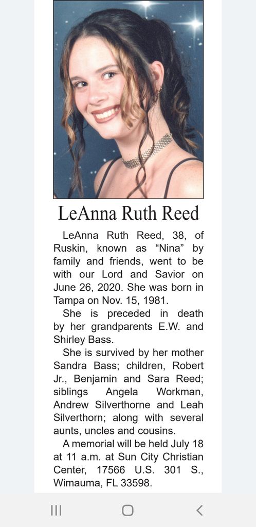 Leanna Ruth Reed Profile Photo
