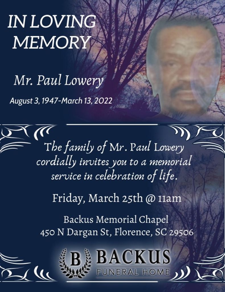 Paul Lowery Profile Photo