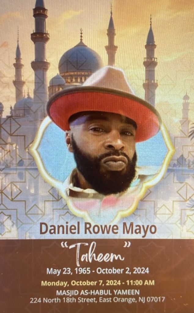 Daniel Rowe ("Taheem")  Mayo Profile Photo