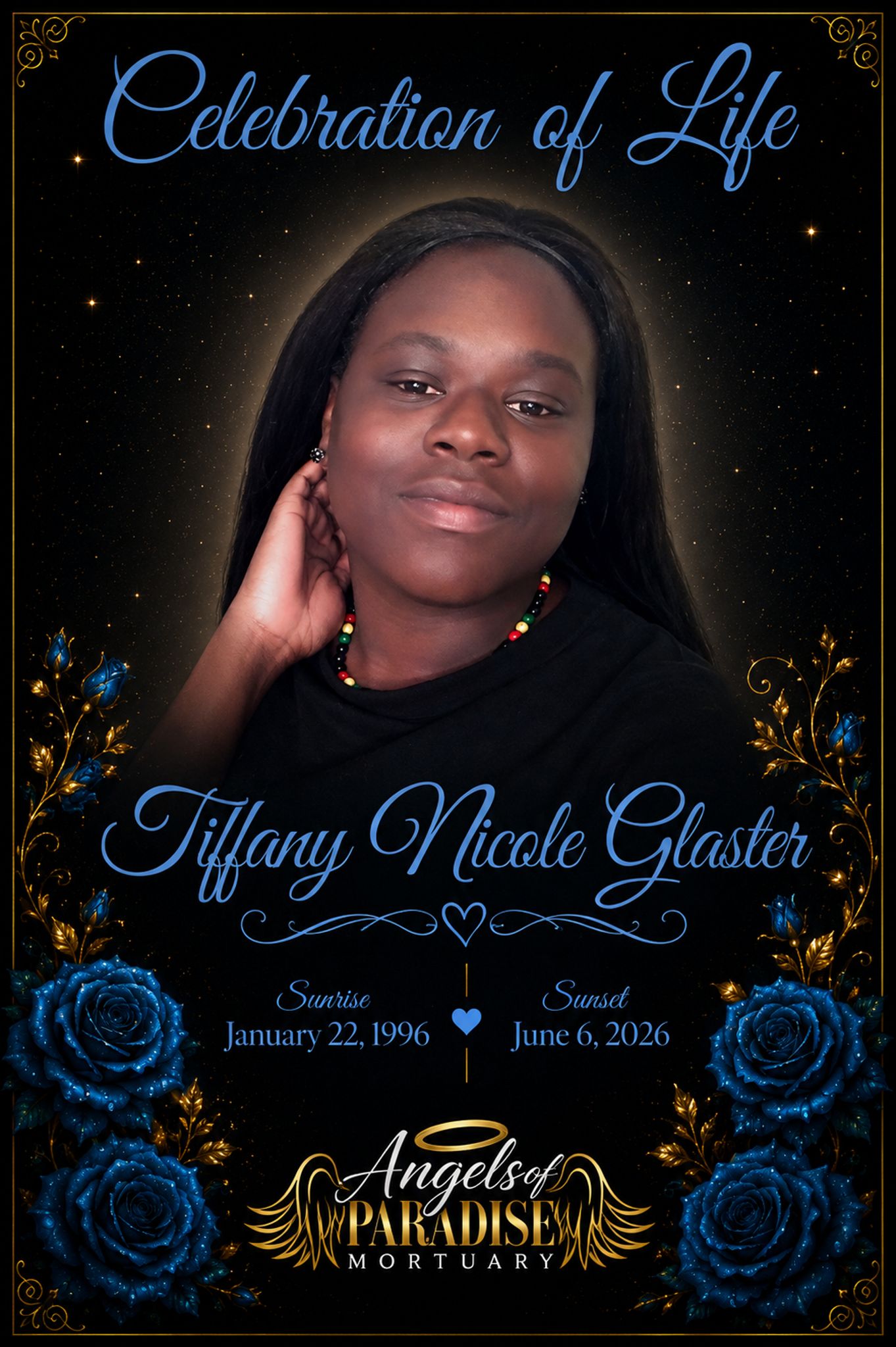 Cover for Tiffany N Glaster's Obituary