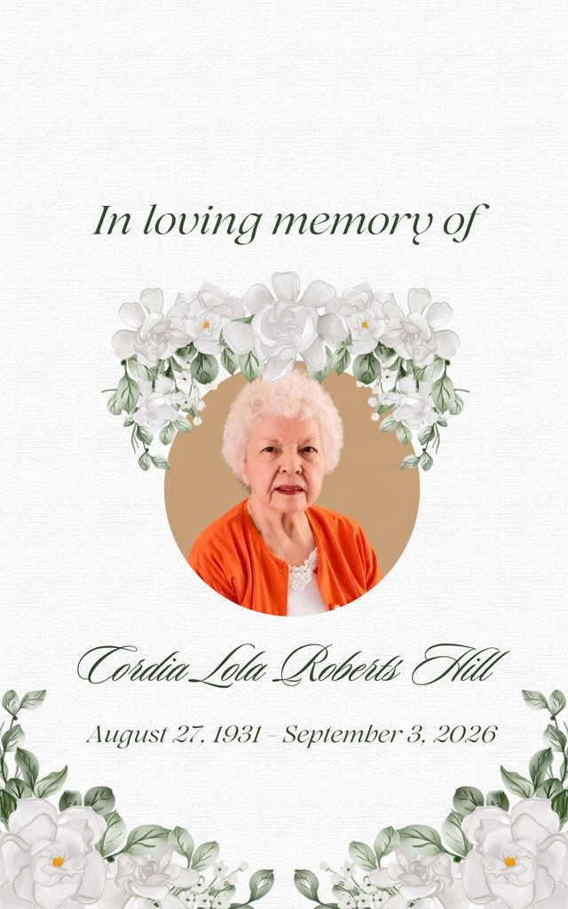 Cordia Lola Roberts  Hill Profile Photo