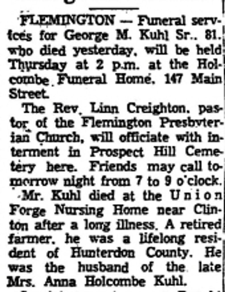 George  Kuhl, Sr.