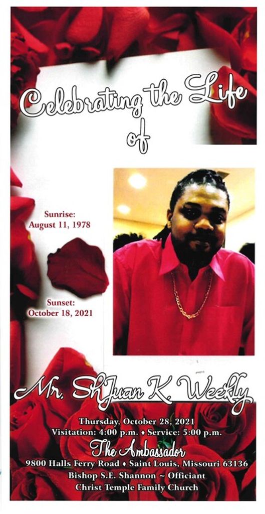 Mr, Shjuan Weekly Profile Photo