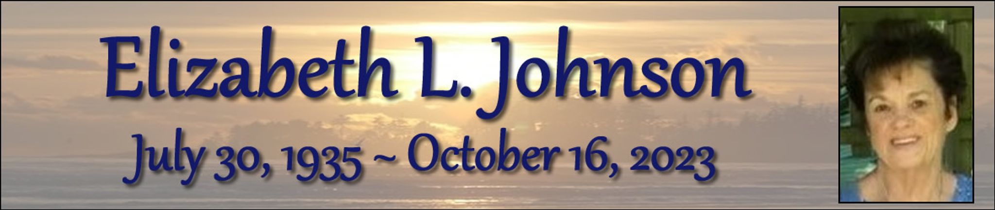 Cover photo for Elizabeth Johnson's Obituary