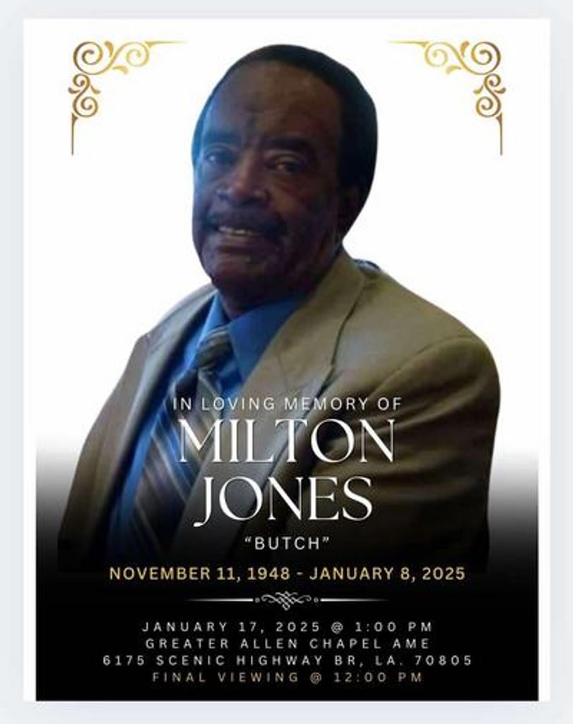 Milton Lawrence Jones Profile Photo