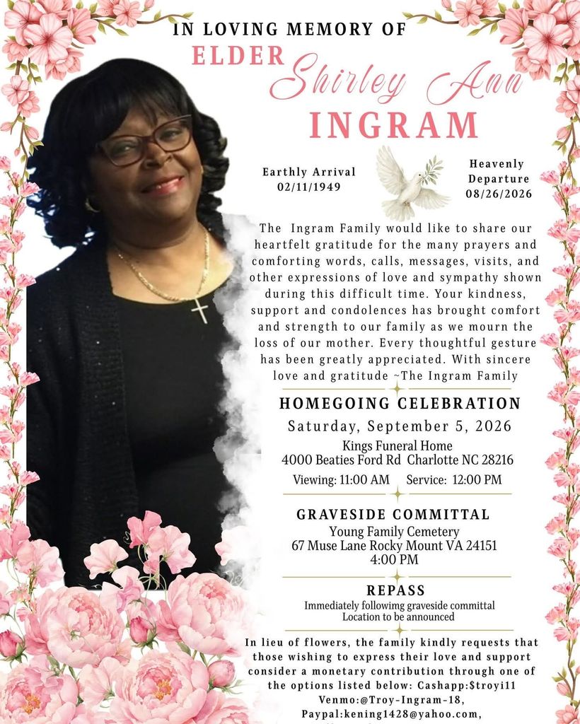 Shirley Ann Ingram Profile Photo