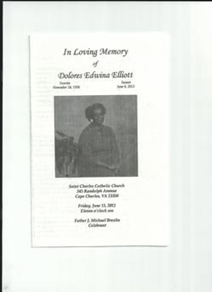 Dolores Edwina Elliott Profile Photo