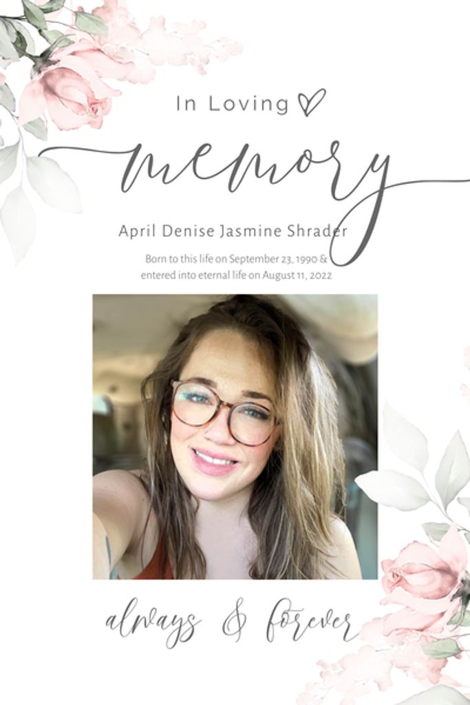 April Denise Jasmine Shrader Profile Photo