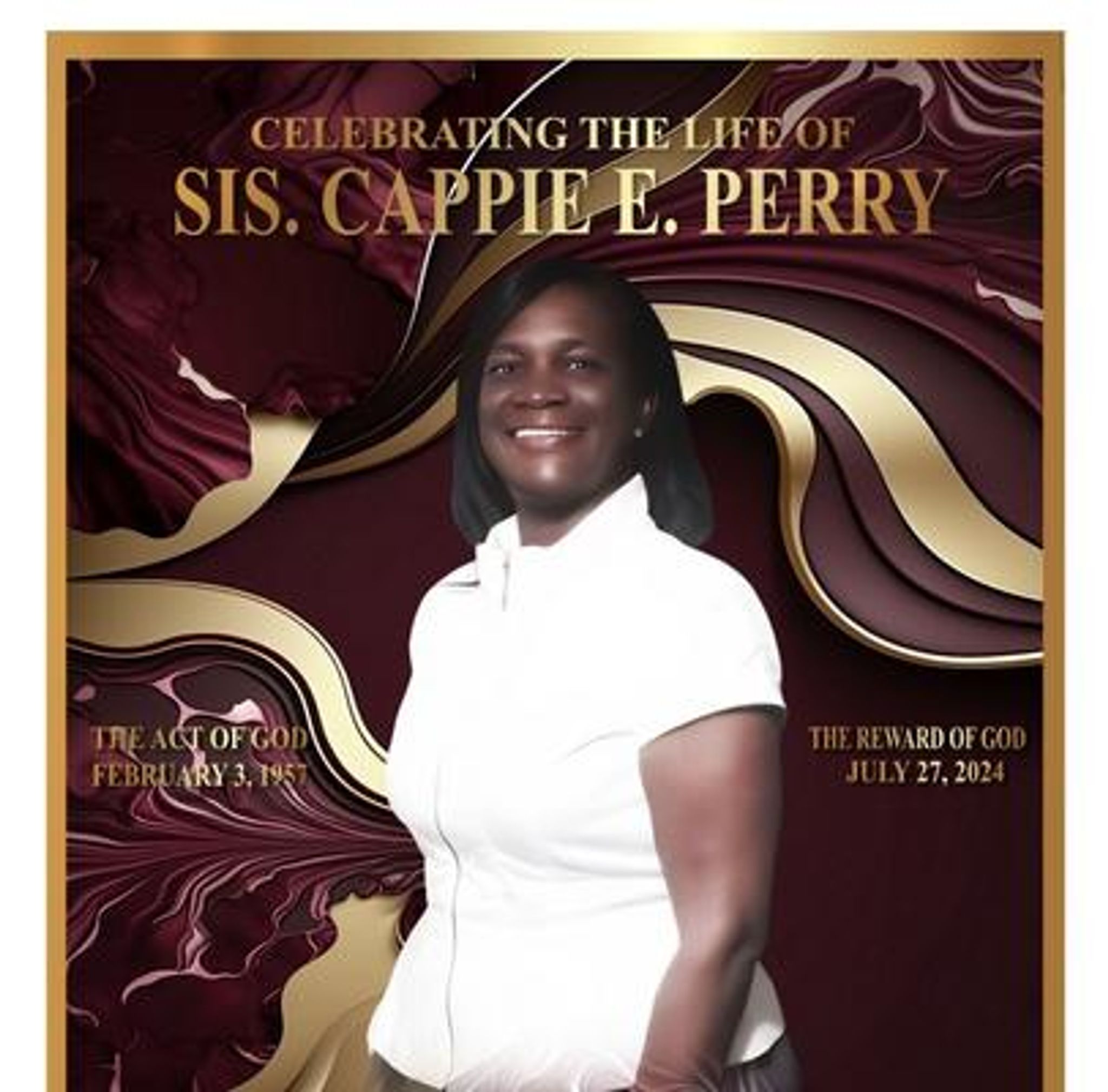 Cover for Ms. Cappie E. Perry's Obituary