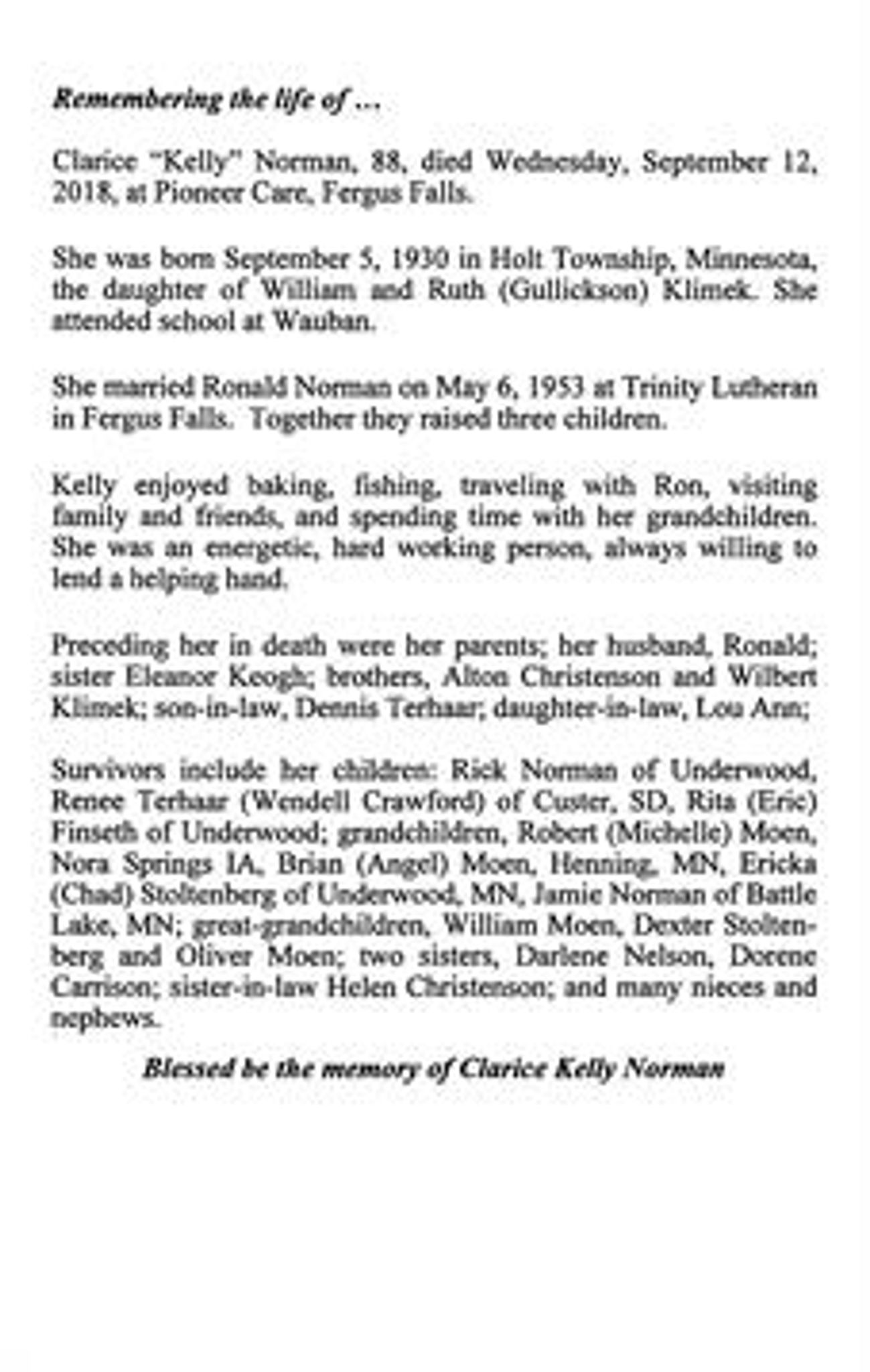 Clarice Ann Norman photo gallery image 7 of 7