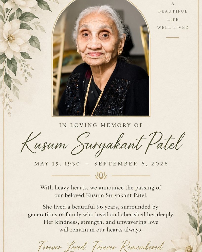 Kusumben Suryakant Patel Profile Photo