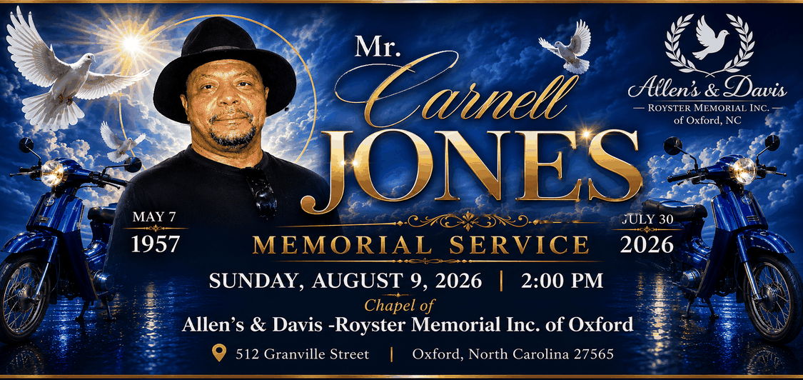 Cover for Carnell Jones's Obituary