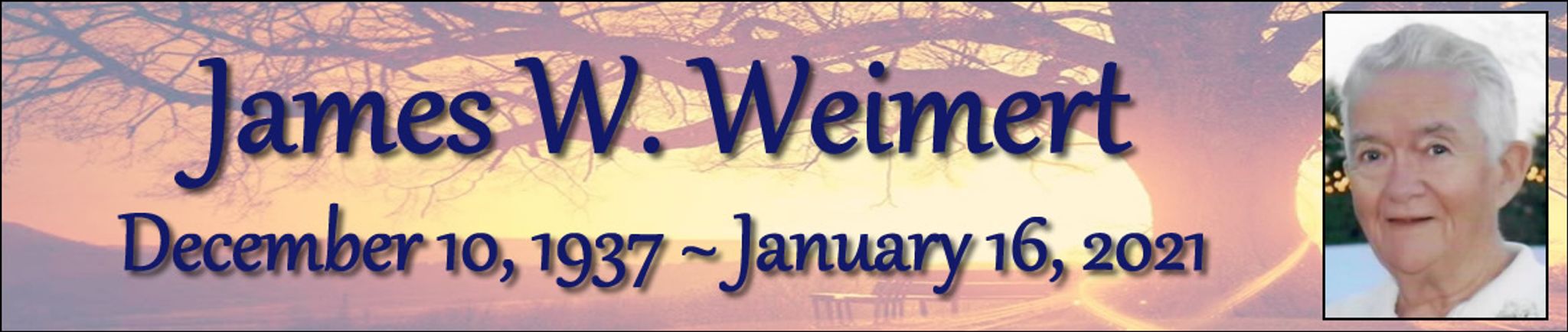 Cover photo for James Weimert's Obituary