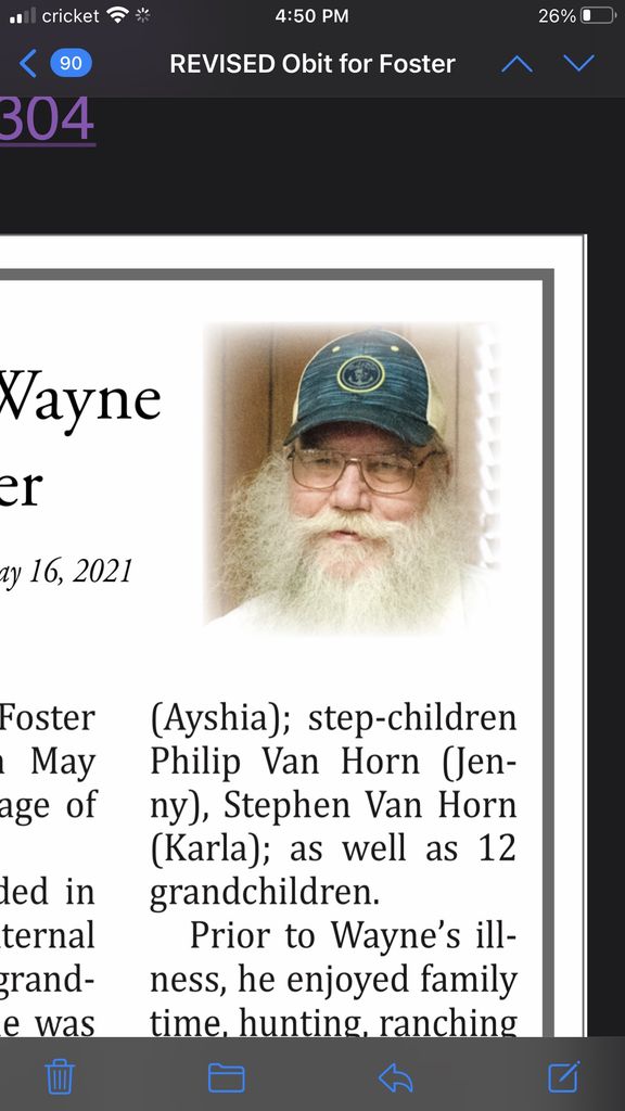 Melvin Wayne Foster Profile Photo