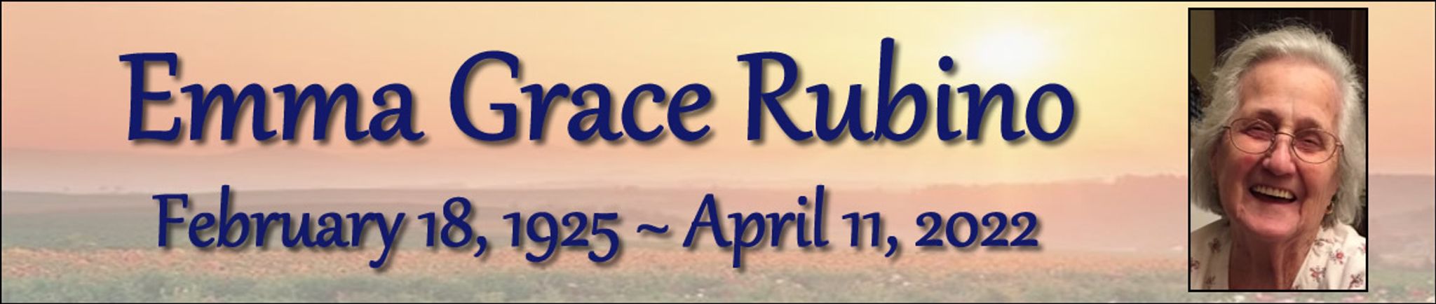 Cover photo for Emma Rubino's Obituary