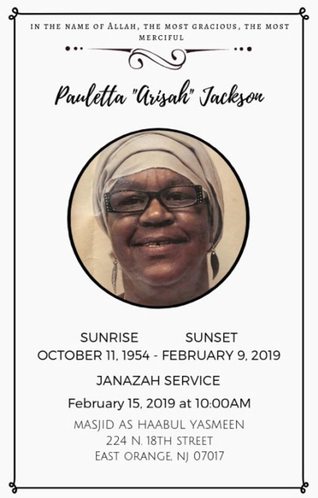 Pauletta Arisah Jackson Profile Photo