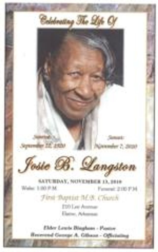Josie B. Langston Profile Photo