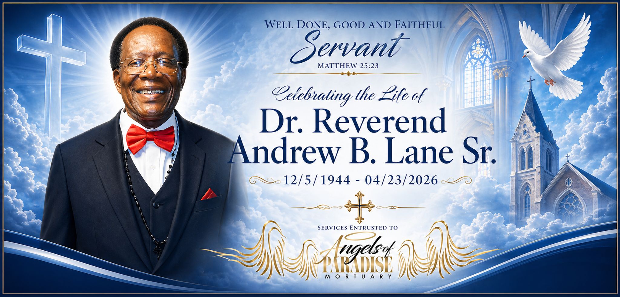 Cover for Andrew D Lane SR's Obituary