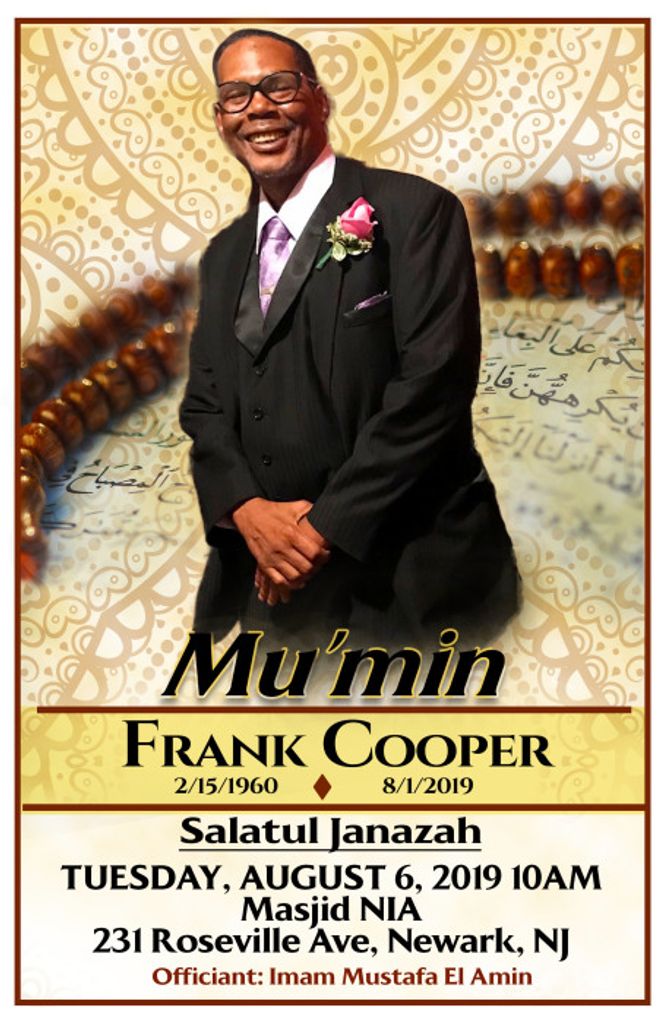 Frank Mu'Min Cooper Profile Photo