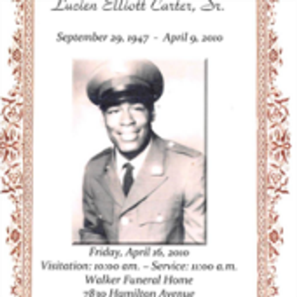 Lucien  Elliott Carter  Sr