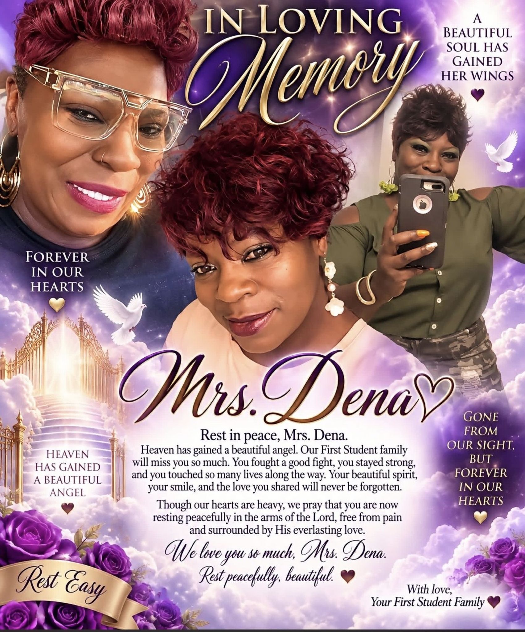 Cover for Dena Oliver Gray's Obituary