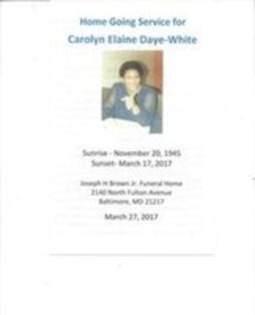 Carolyn E. Daye-White