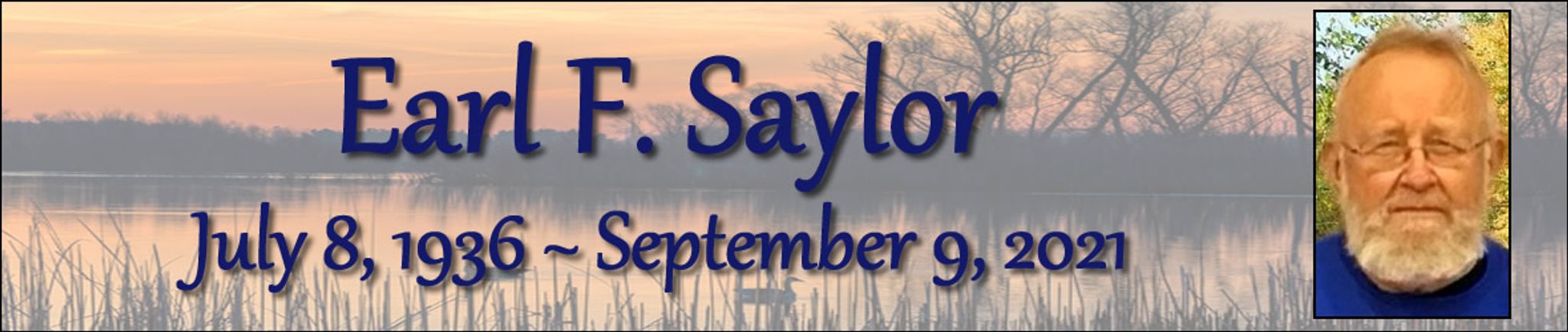 Cover photo for Earl Saylor's Obituary