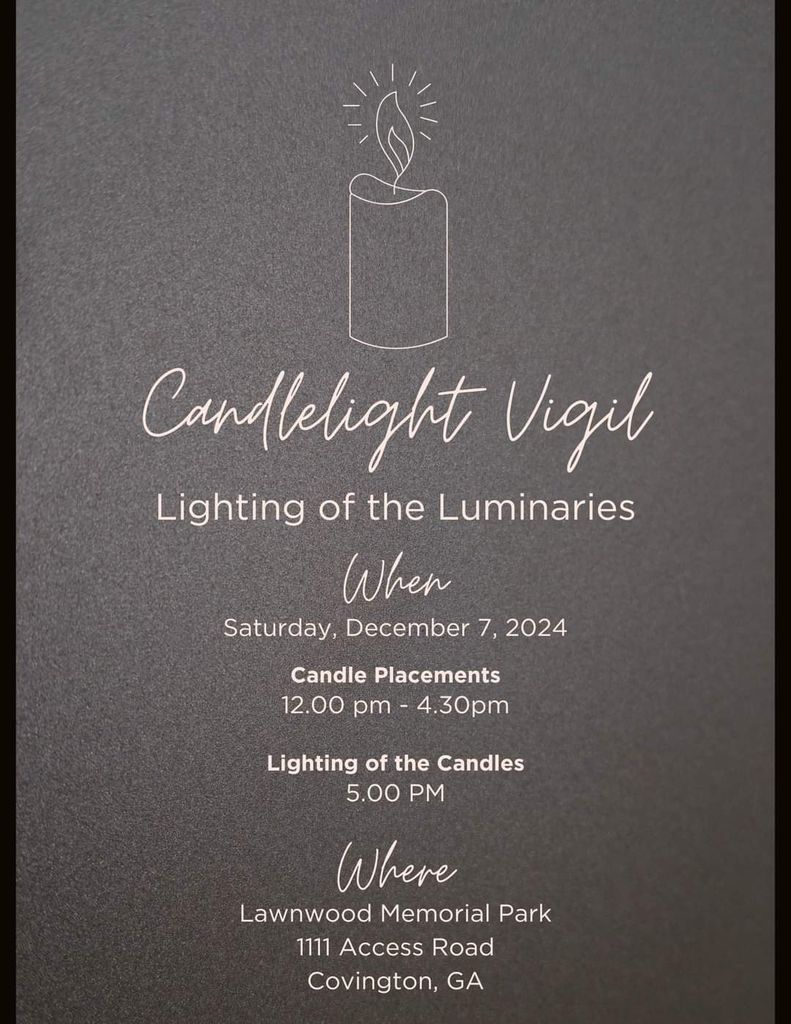 Candlelight Vigil: Lighting of the Luminaries
