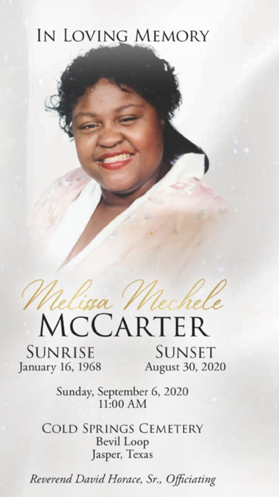 Melissa Mechele Mccarter Profile Photo