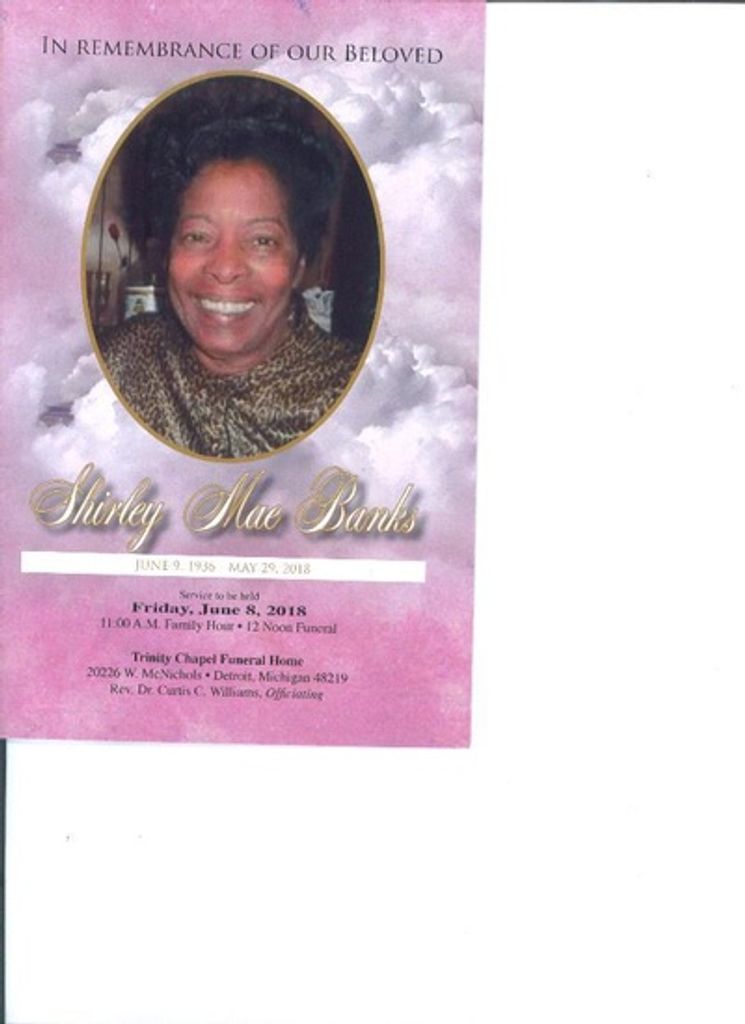Shirley Mae Banks Profile Photo