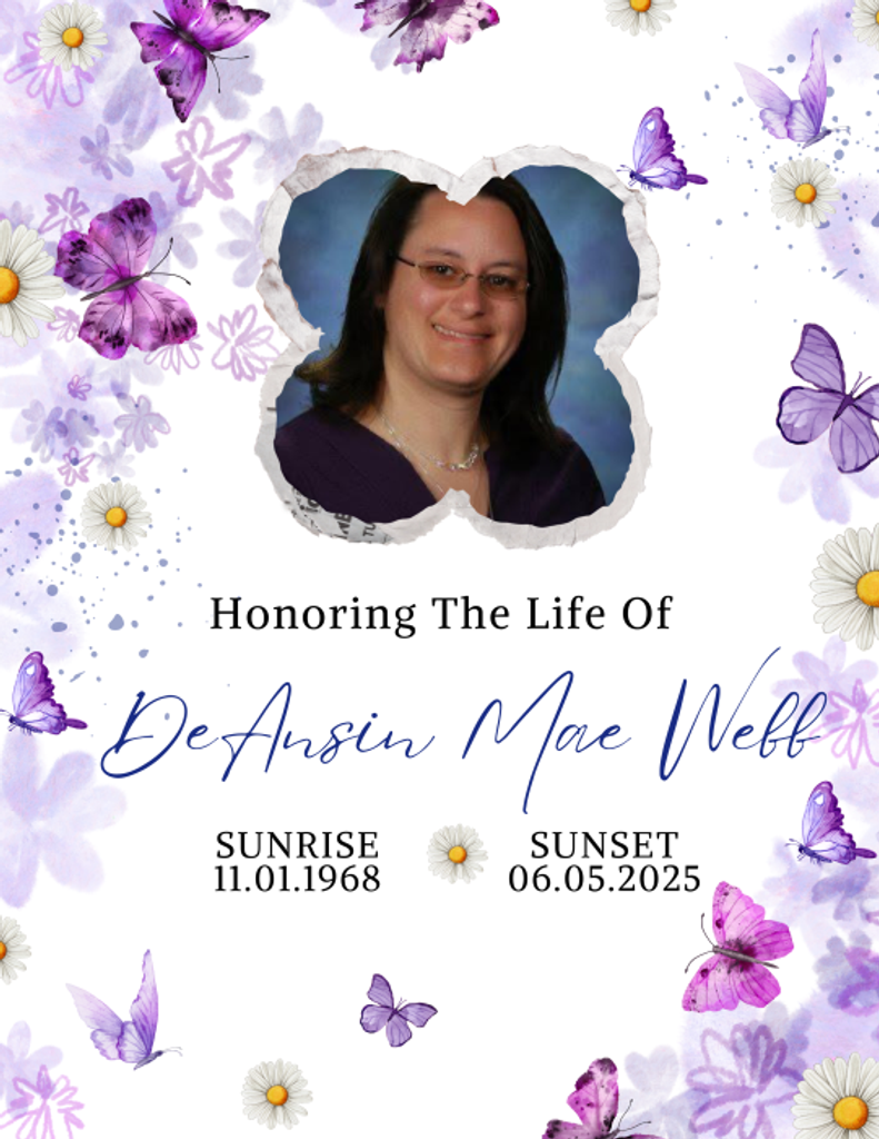 Deansin Mae (Cook)  Webb