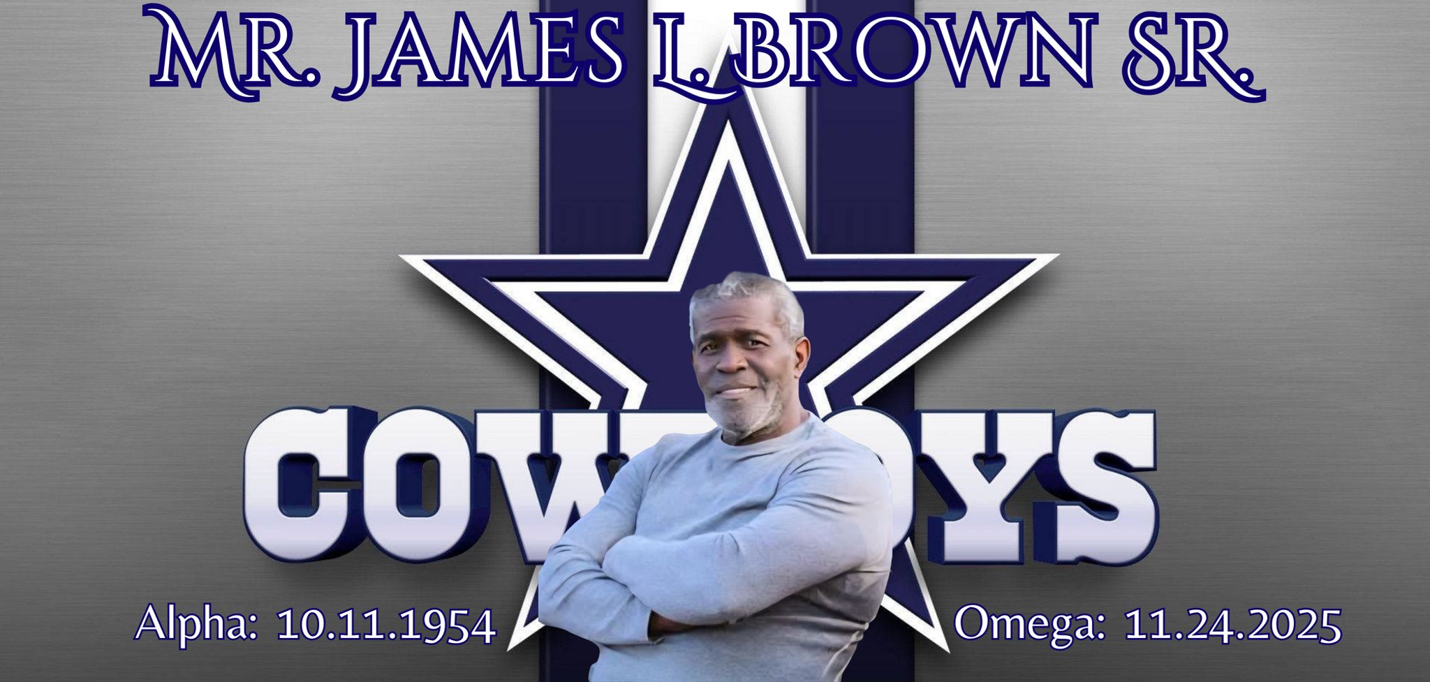 Cover for Mr. James L. Brown Sr.'s Obituary
