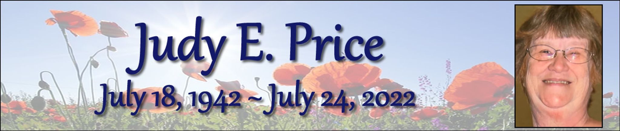 Cover photo for Judy Price's Obituary