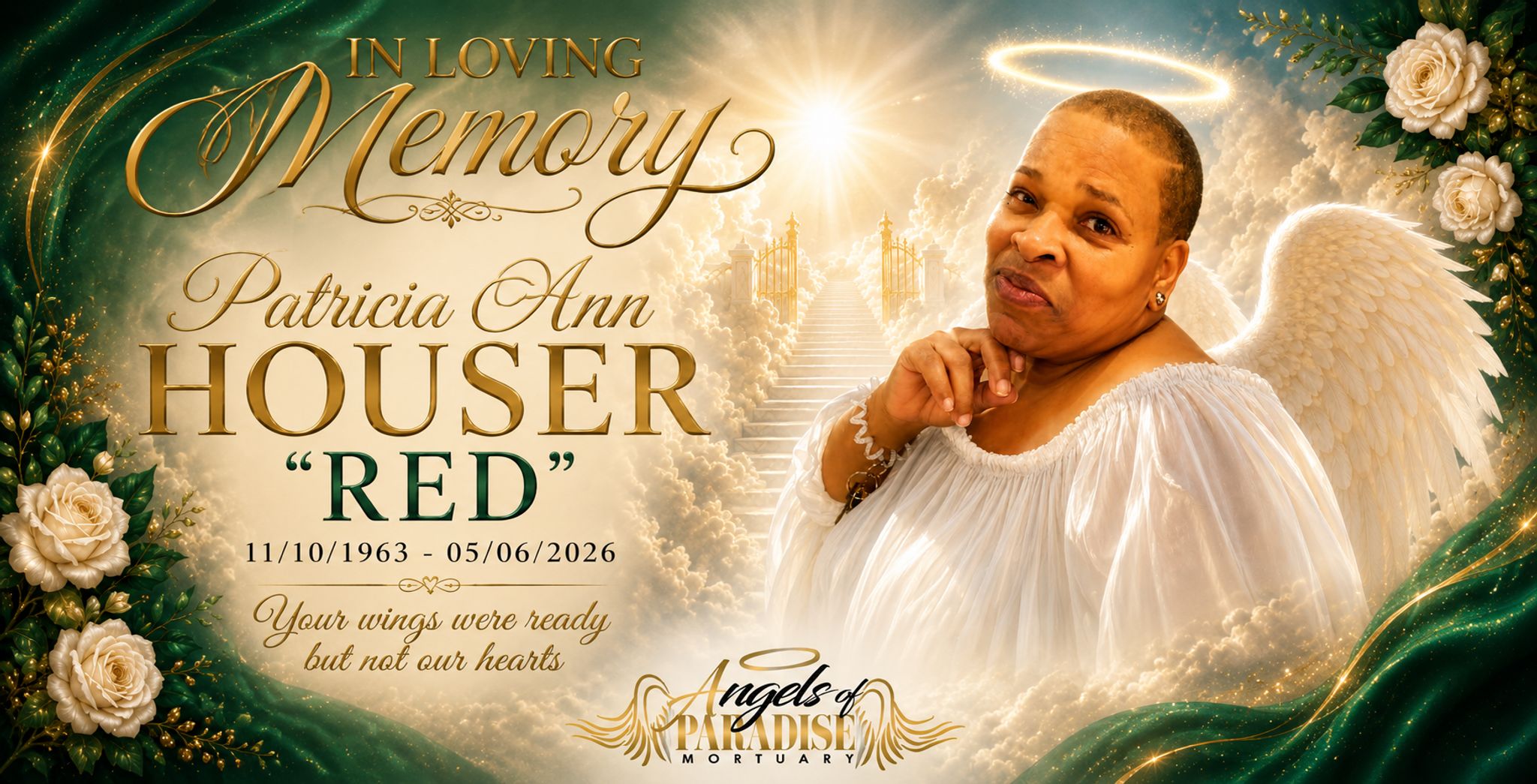 Cover for Patricia Ann Houser's Obituary