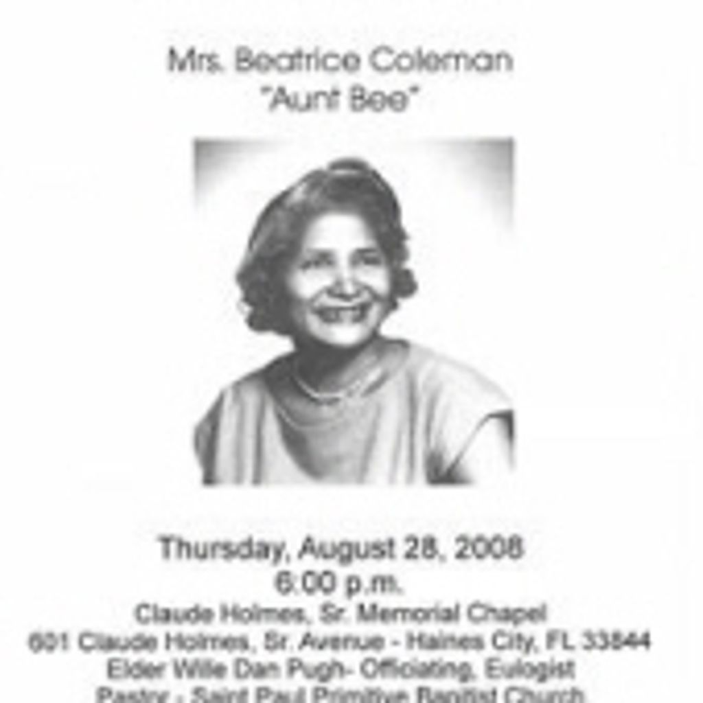 Beatrice "Aunt Bee" Coleman