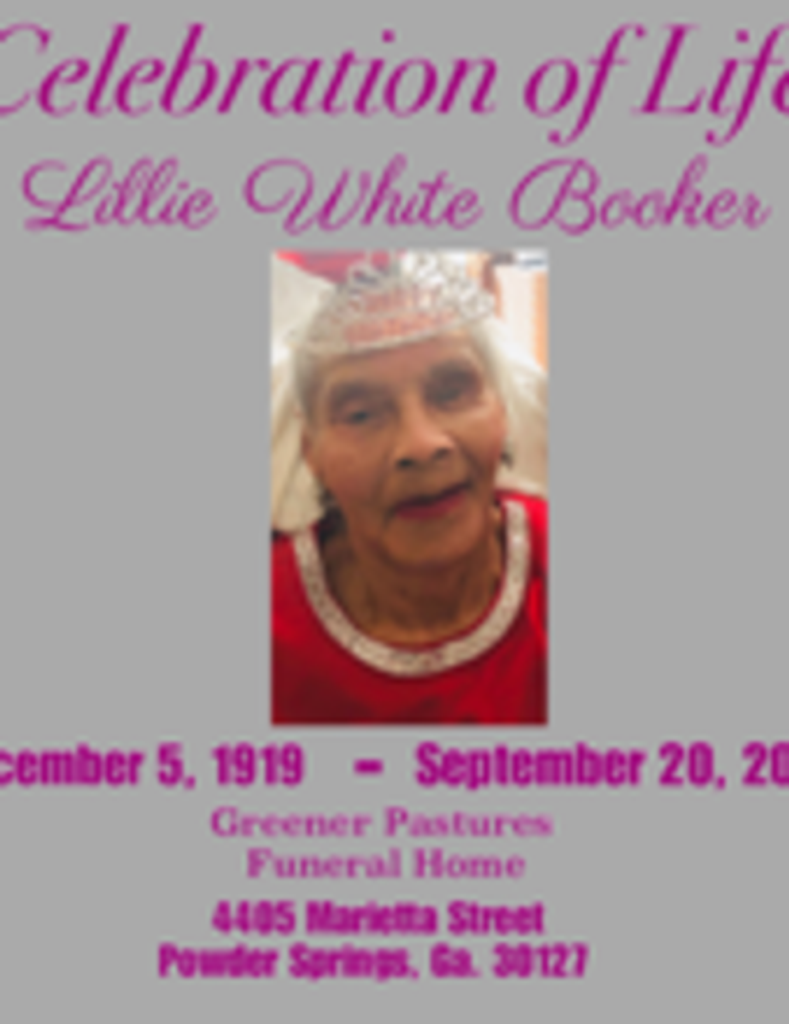 Lillie White Booker