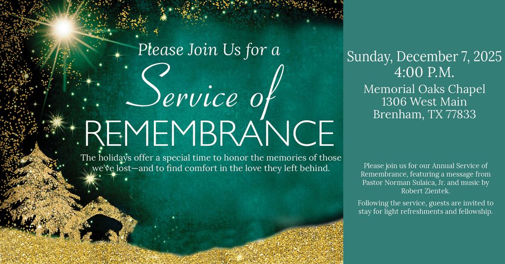 Christmas Service of Remembrance